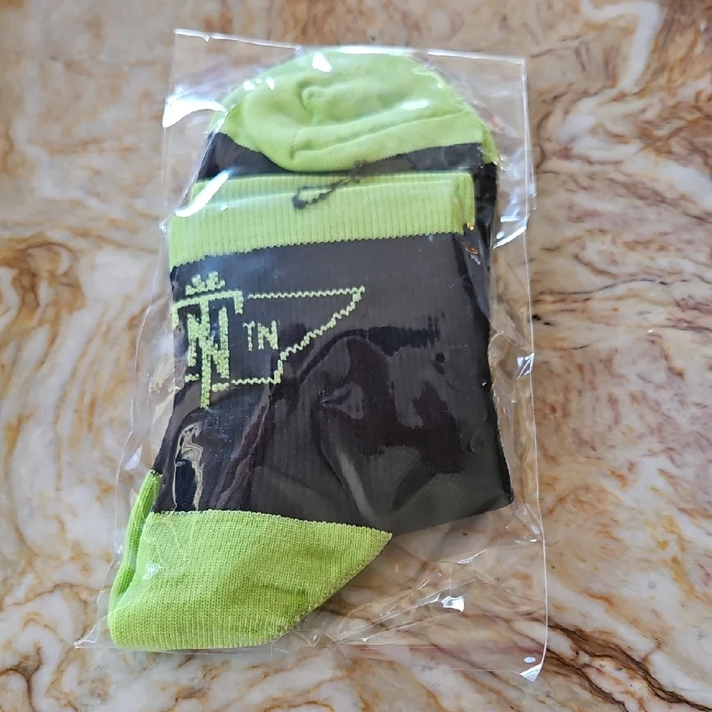 TN Men's Green and Black Socks